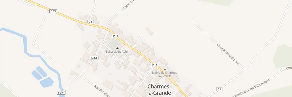 Plan du 31 Rue des Deux Ecoles à Charmes-la-Grande