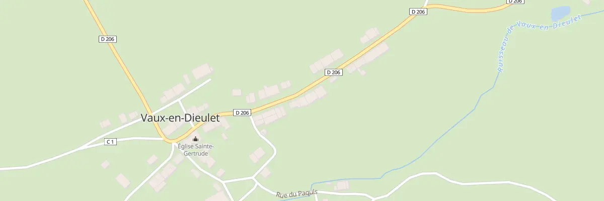 Plan du 12 Rue Grande Rue à Vaux-en-Dieulet