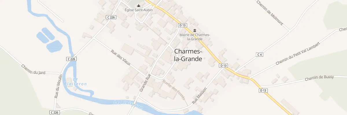 Plan du 4 Rue de la Fontaine à Charmes-la-Grande