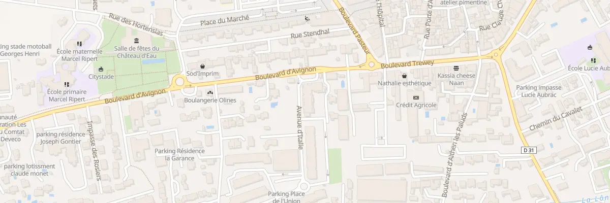 Plan du 21 Av d’Italie à Monteux
