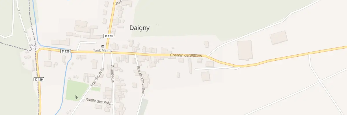 Plan du 111 Che de Williers à Daigny