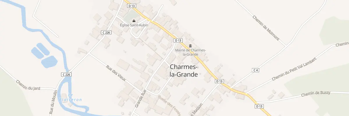 Plan du 7 Rue Grande Rue à Charmes-la-Grande