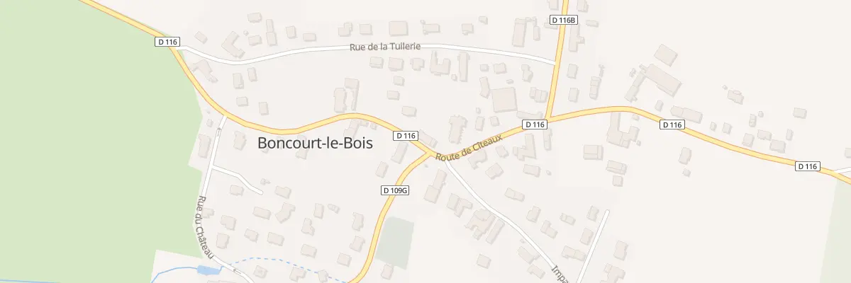 Plan du 23 Rte de Citeaux à Boncourt-le-Bois