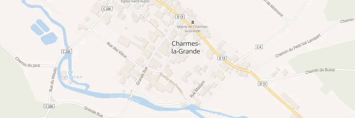 Plan du 5 Rue de la Fontaine à Charmes-la-Grande