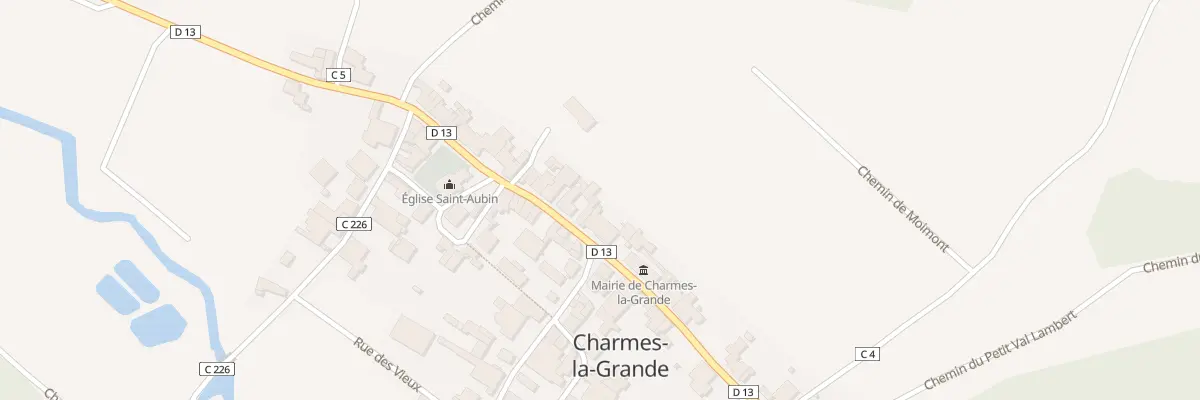 Plan du 35 Rue des Deux Ecoles à Charmes-la-Grande