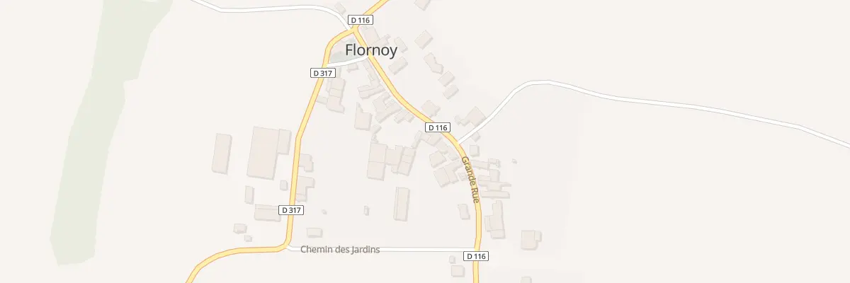 Plan du 13 Rue Grande Rue de Flornoy à Troisfontaines-la-Ville