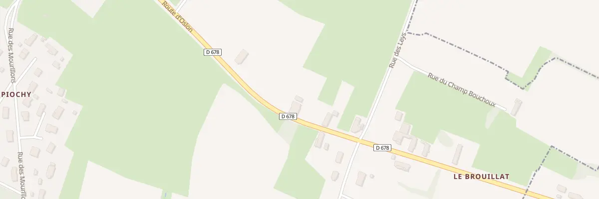 Plan du 12 Rte d’Oslon à Saint-Christophe-en-Bresse