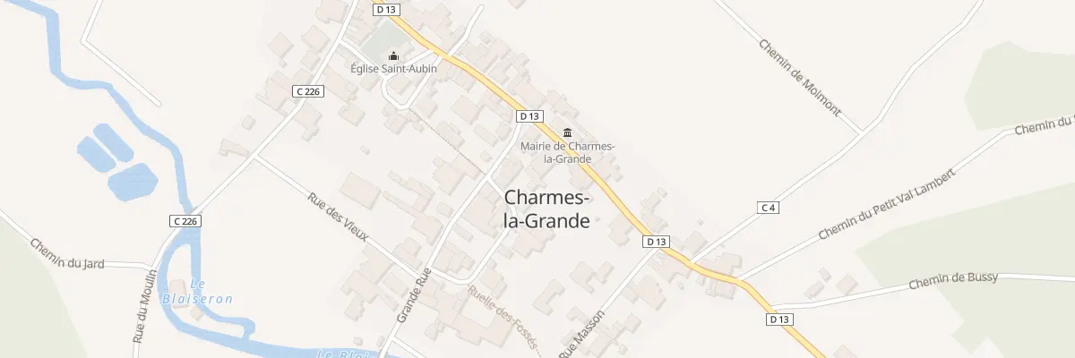 Plan du 5 Rue Grande Rue à Charmes-la-Grande