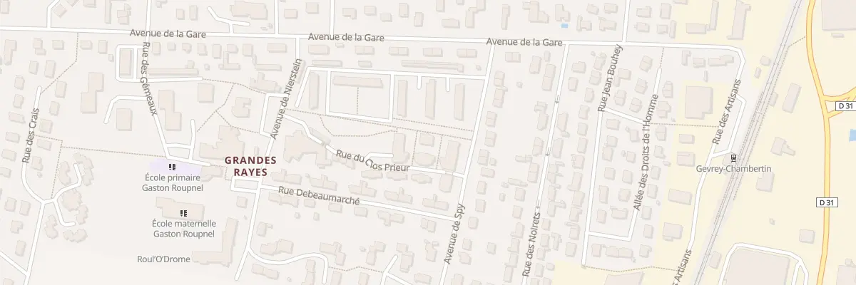 Plan du 8 Rue du Clos Prieur à Gevrey-Chambertin