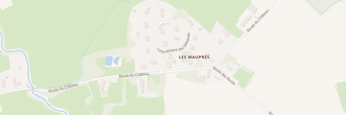 Plan du 4 Les Maupres à Baudrières