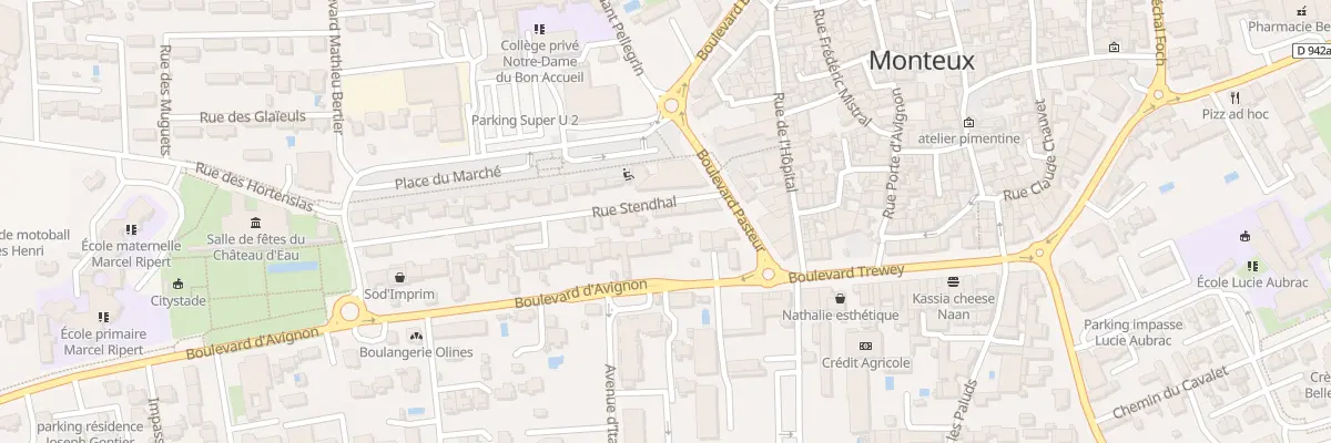 Plan du 5 Rue Stendhal à Monteux