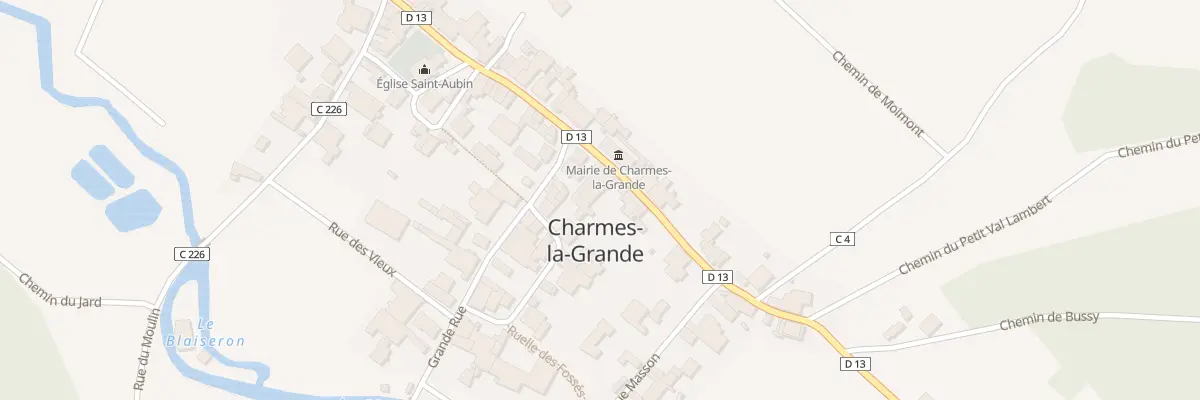 Plan du 3 Rue Grande Rue à Charmes-la-Grande