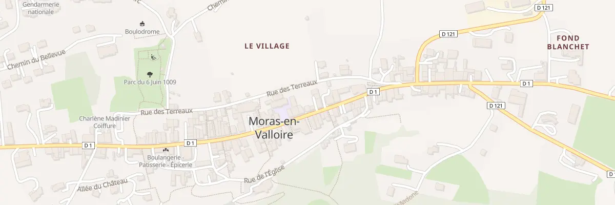 Plan du 79 Rue Maurice Savin à Moras-en-Valloire