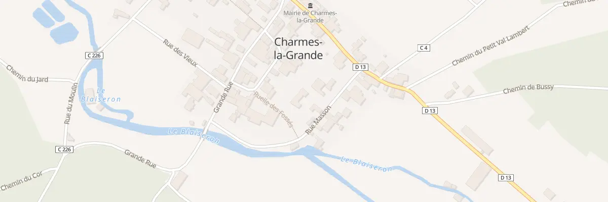 Plan du 6 Rue Masson à Charmes-la-Grande
