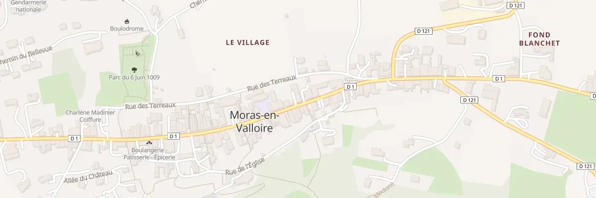 Plan du 83 Rue Maurice Savin à Moras-en-Valloire