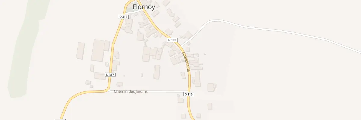 Plan du 7 Rue Grande Rue de Flornoy à Troisfontaines-la-Ville