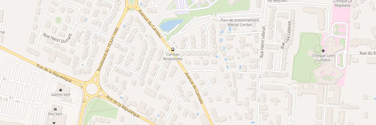 Plan du 1 Rue du Bocage à Meyzieu