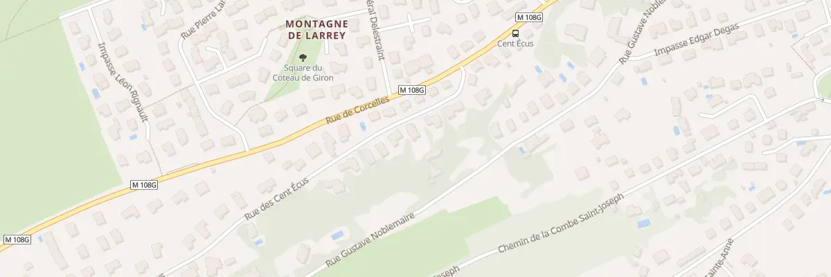 Plan du 9 Rue des Cent Ecus à Dijon