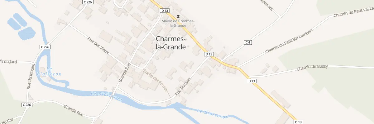 Plan du 4 Rue Masson à Charmes-la-Grande