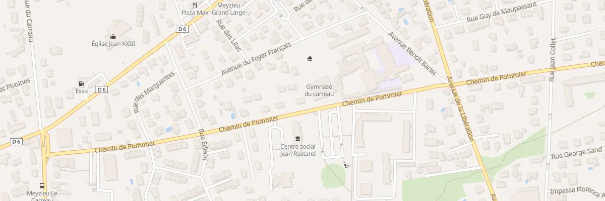 Plan du 39 Che de Pommier à Meyzieu