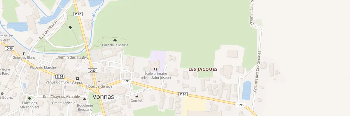 Plan du 7 Rue des Jacques à Vonnas