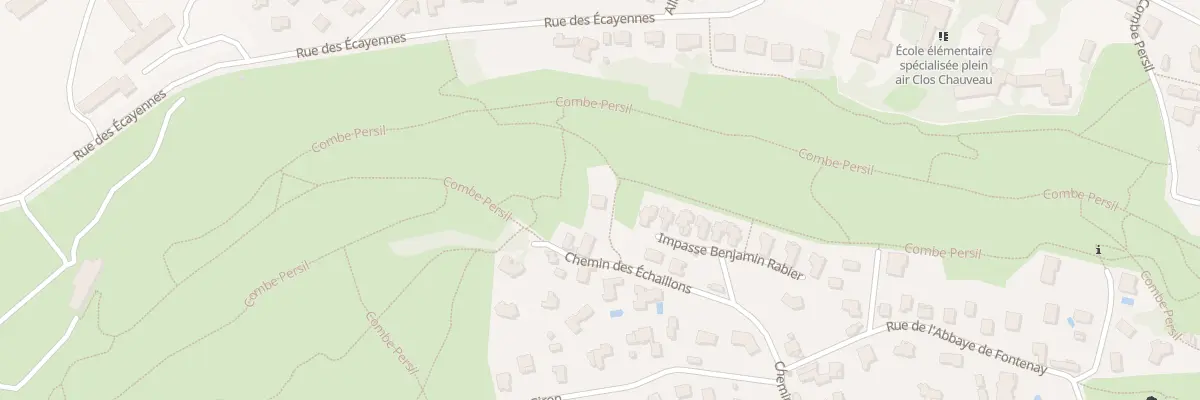 Plan du 1 Che de la Combe Persil à Dijon