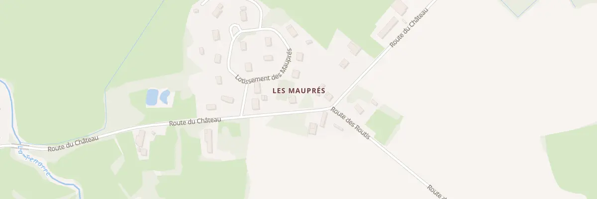 Plan du 39 Rte du Château à Baudrières
