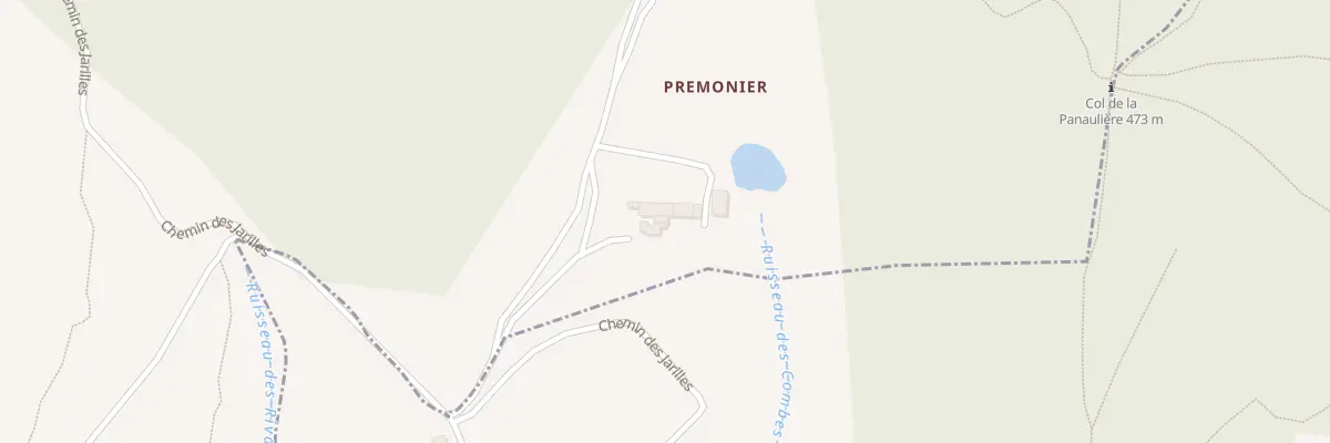 Plan du 5036 Premonier à La Répara-Auriples