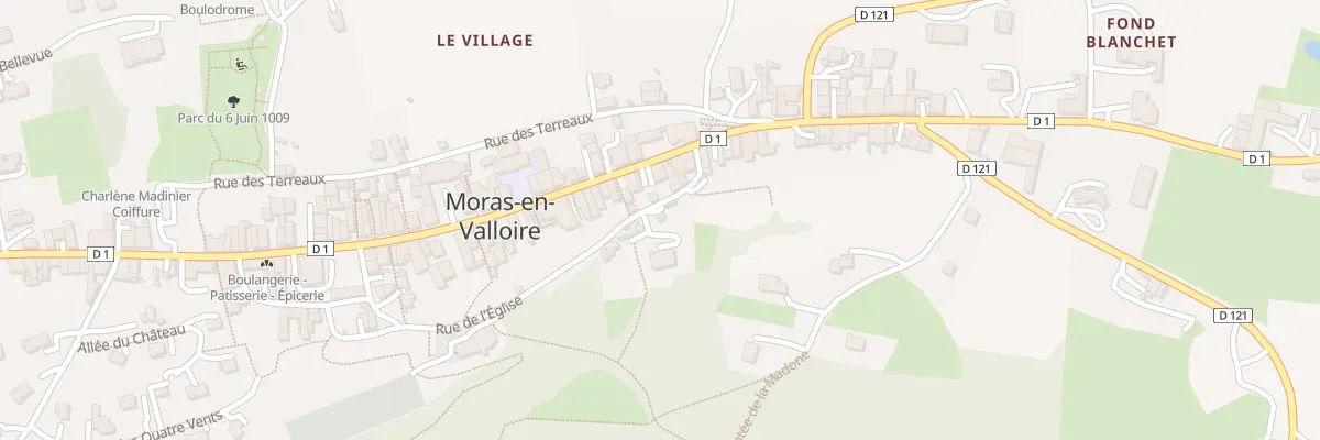 Plan du 380 Rue de l’église à Moras-en-Valloire