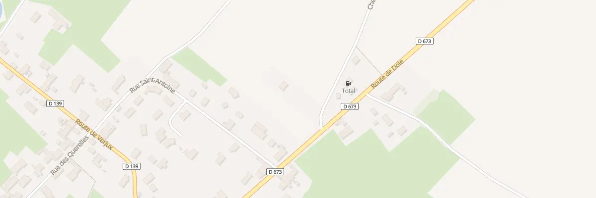 Plan du 57 Rte de Dole à Damerey