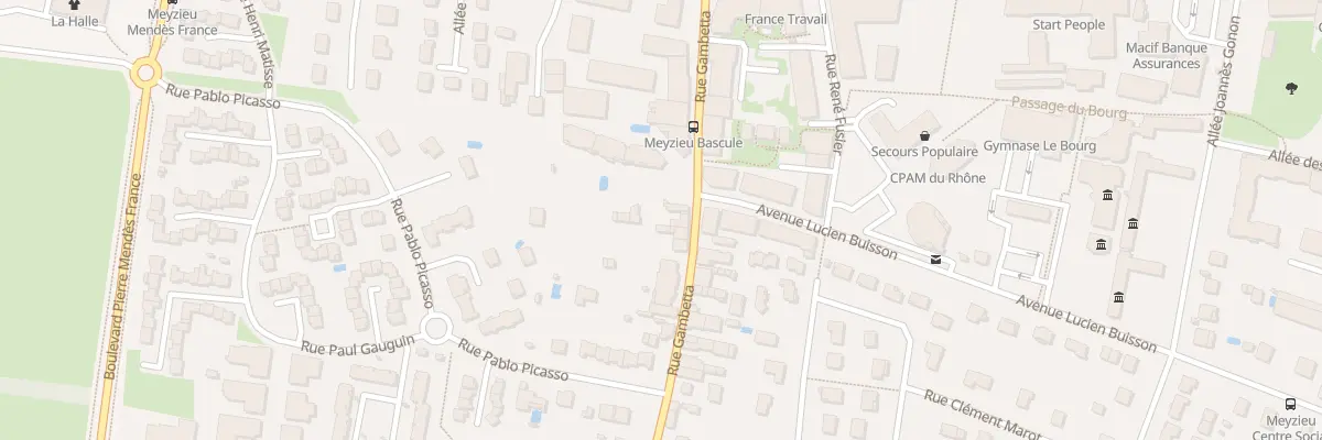 Plan du 16 Rue Gambetta à Meyzieu