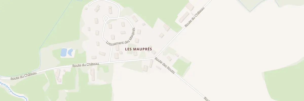 Plan du 41 Rte du Château à Baudrières
