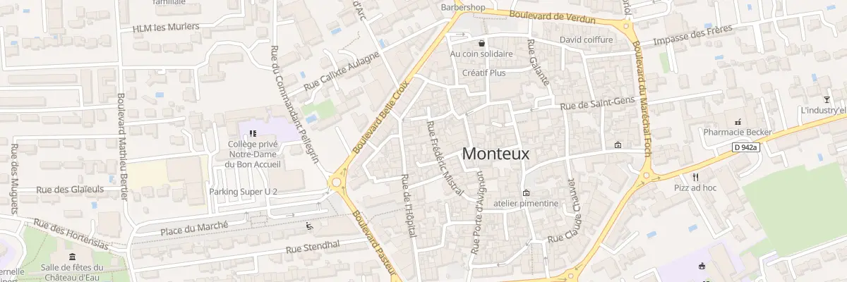 Plan du 10 Rue Frederic Mistral à Monteux