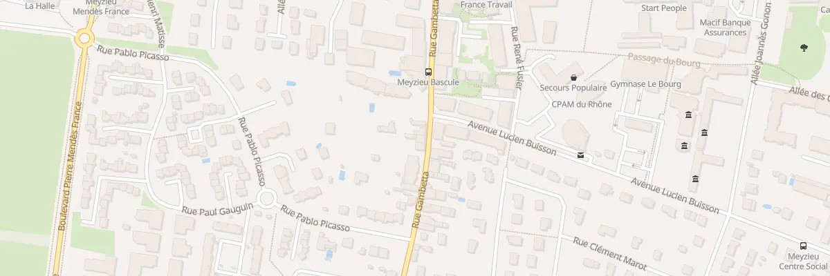 Plan du 18 Rue Gambetta à Meyzieu