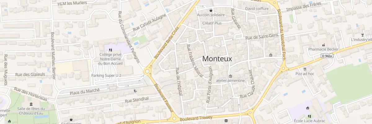 Plan du 20 Imp Frederic Mistral à Monteux