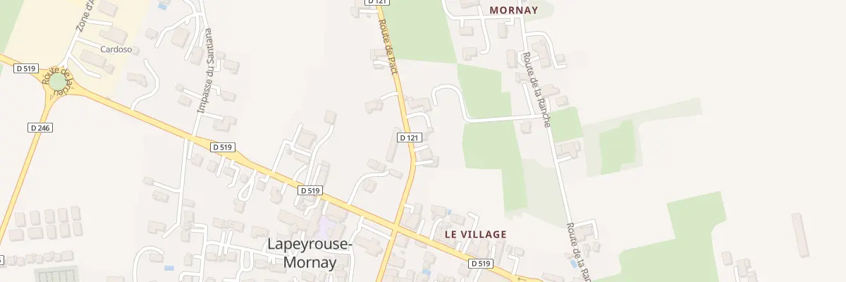 Plan du 82 Rte de Pact à Lapeyrouse-Mornay