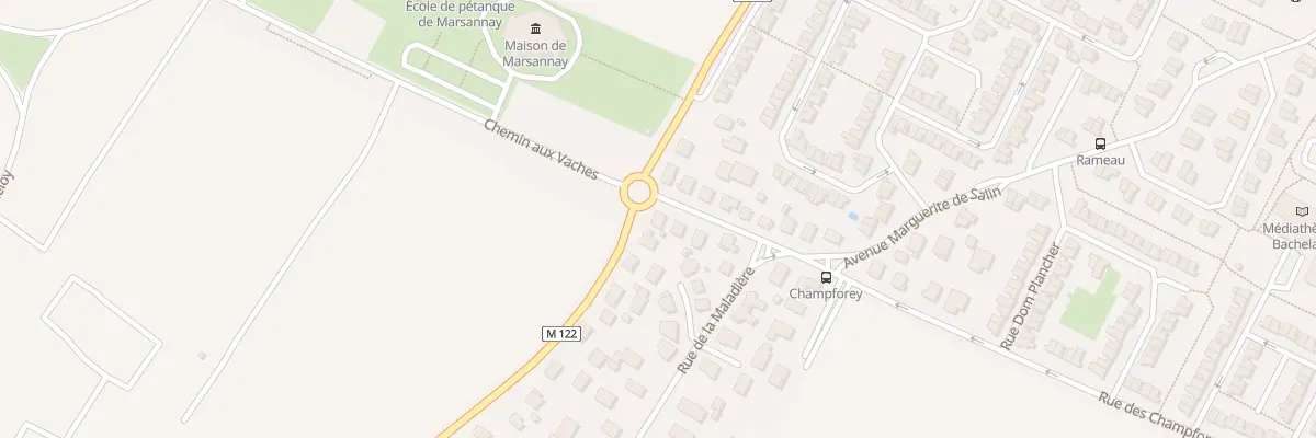 Plan du 2 Rue des Champforey à Marsannay-la-Côte