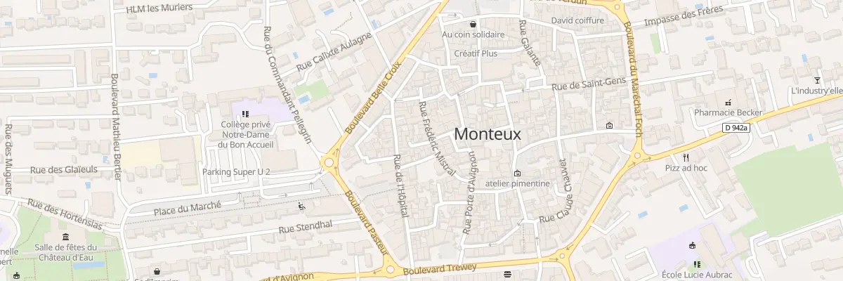 Plan du 18 Rue Frederic Mistral à Monteux