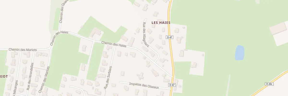 Plan du 67 Rue des Allagniers à Vonnas