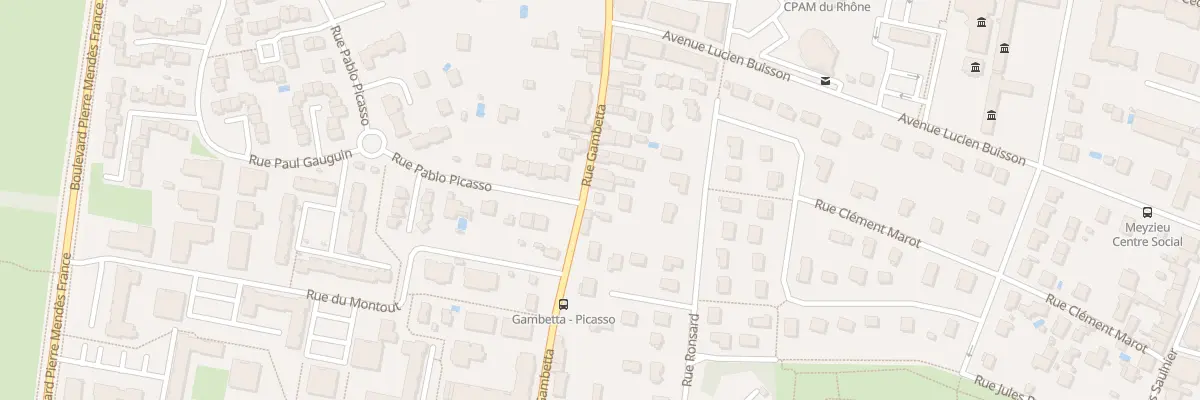 Plan du 31 Rue Gambetta à Meyzieu
