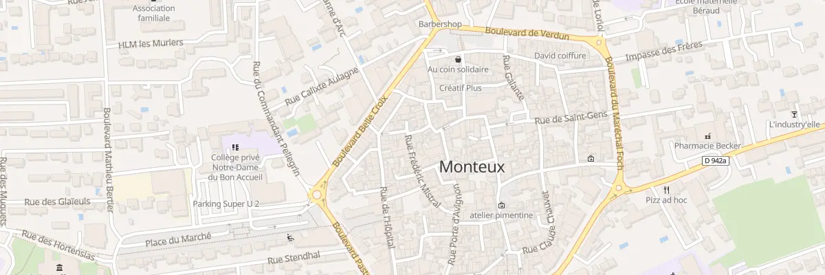 Plan du 1 Rue Frederic Mistral à Monteux