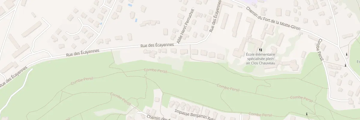 Plan de Che des Ecayennes à Dijon
