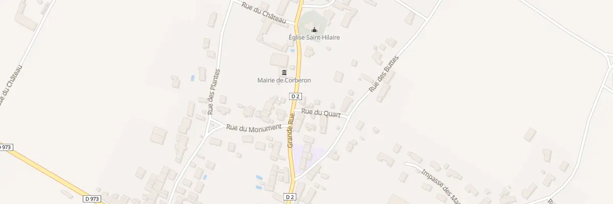 Plan du 9 Grande Rue à Corberon