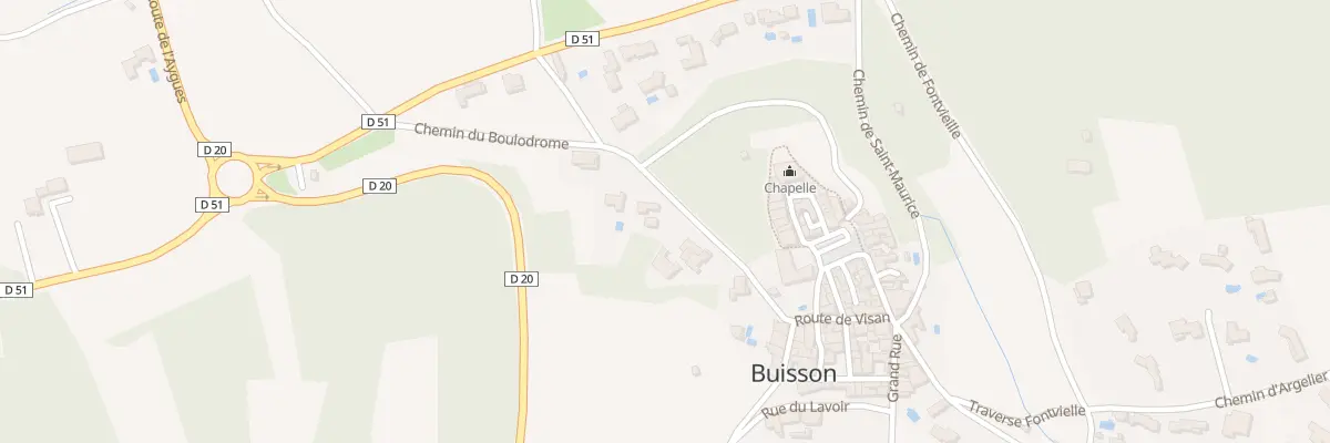 Plan du 5360 Les Granges à Buisson