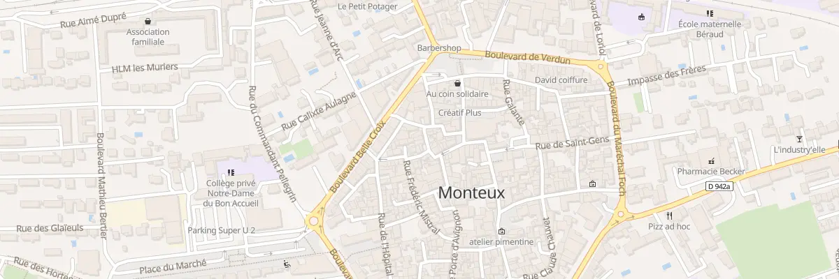 Plan du 8 Rue Mireille à Monteux