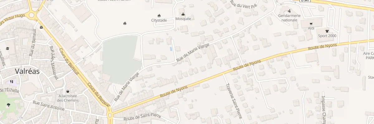 Plan du 9090 Rue de Marie Vierge à Valréas