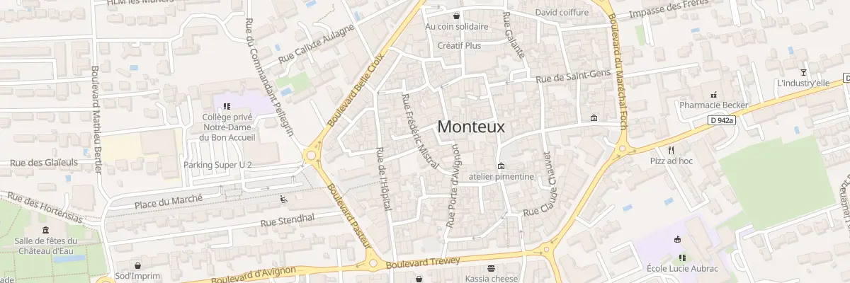 Plan du 17 Rue Frederic Mistral à Monteux