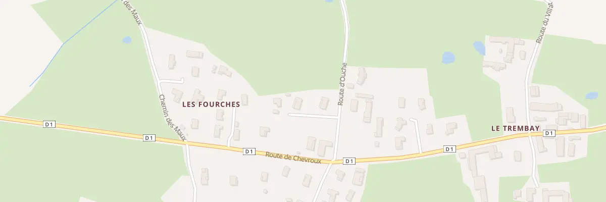 Plan du 44 Imp des Fourches à Boissey