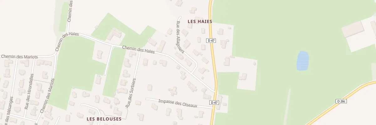 Plan du 61 Rue des Allagniers à Vonnas