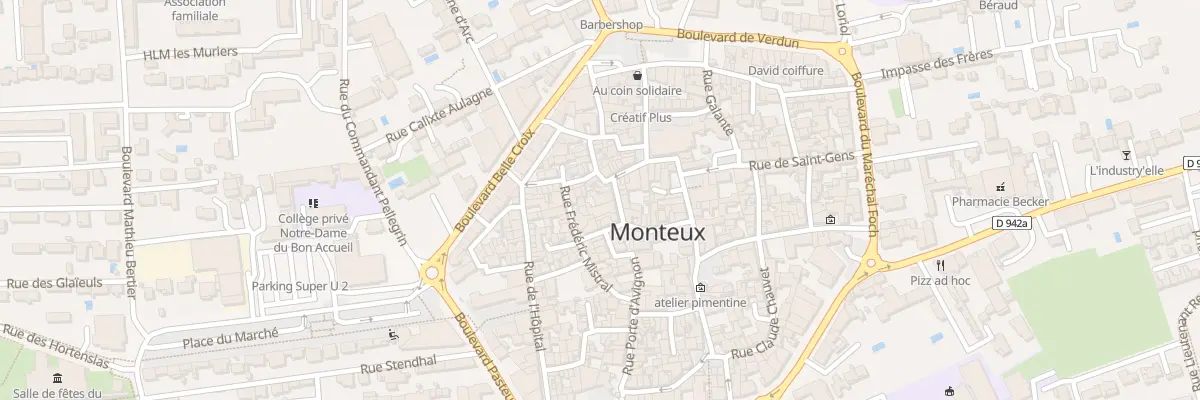 Plan du 6 Rue Beauregard à Monteux